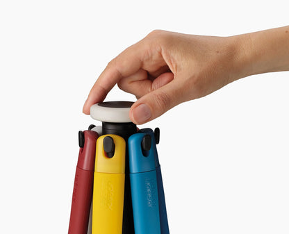 6-Piece Multicolour Utensil Set with Rotating Storage Stand