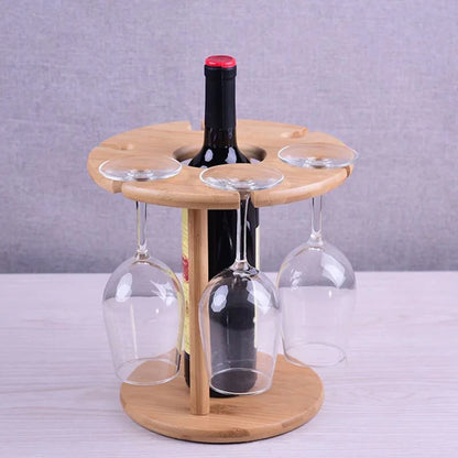 Bamboo Wine Glass Holder