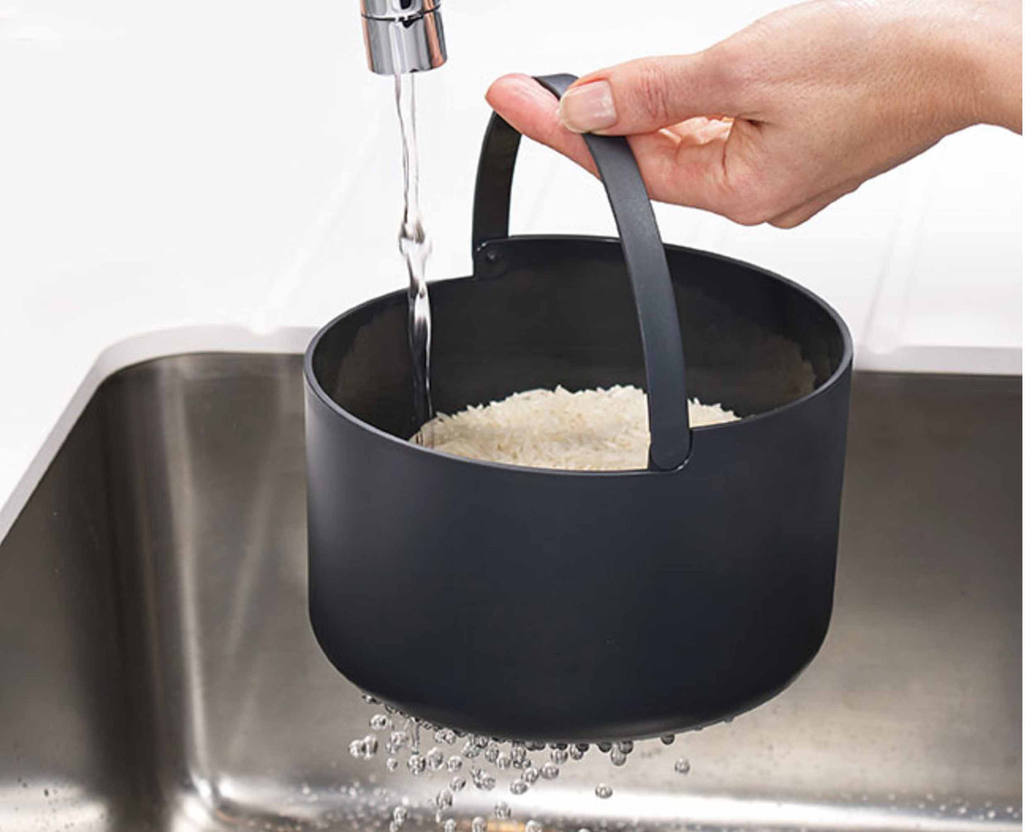 White Microwave Rice Cooker