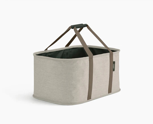 Ecru Collapsible 35L Laundry Basket