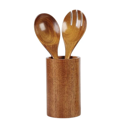 Multi-purpose Bamboo Cutlery Holder