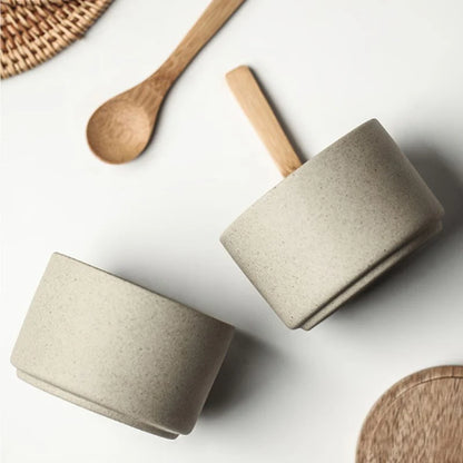 Ceramic Jar with Bamboo Lid