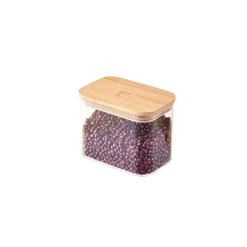 Glass Containers with Bamboo Lid