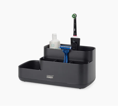 Matt Black Bathroom Storage Caddy