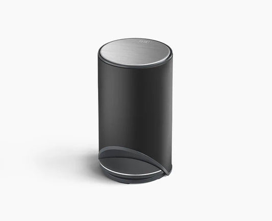 10L Easy-Push Matt Black Pedal Bin