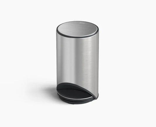 10L Easy-Push Stainless-Steel Pedal Bin